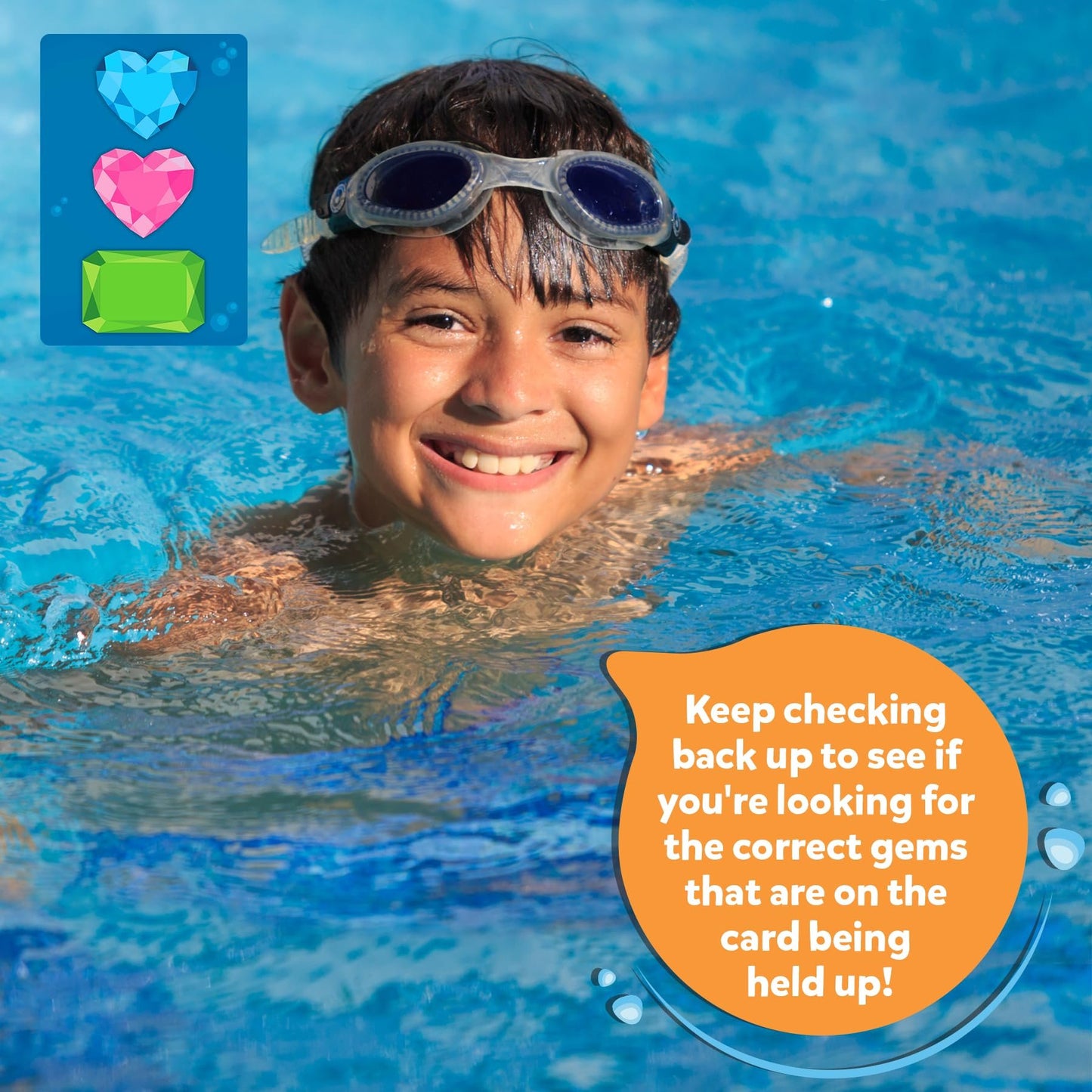 🌊Diving Gem Toys - Underwater Search and Find Game, Perfect for Swimming Pool & Summer Fun for Kids Ages 6 to 99
