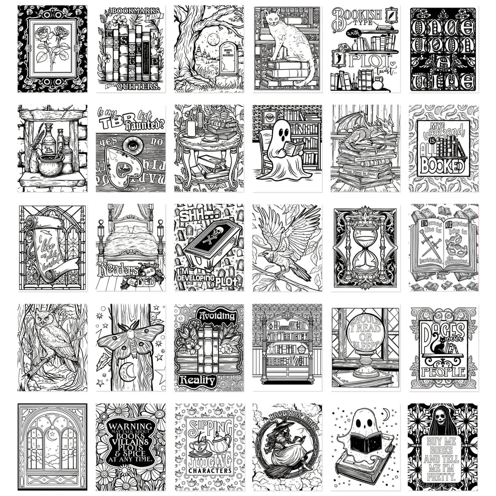 🔥LAST DAY 49% OFF - 👻🌃Waiting for the Night Coloring Book(✨Hardcover)