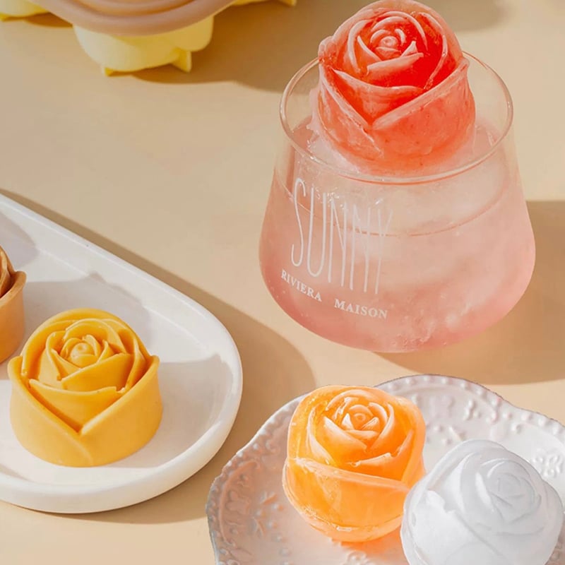 ๐ Rose Shaped Ice Mold ๐น๐ง