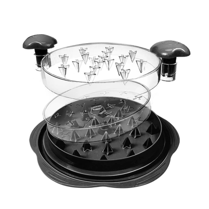 🔥Chicken Breast Shredder Tool, Cooked Meat Shredder With Clear Lid, Auti-slip, Easy To Clean, Chicken Shredder Tool Twist, Chicken Grinder