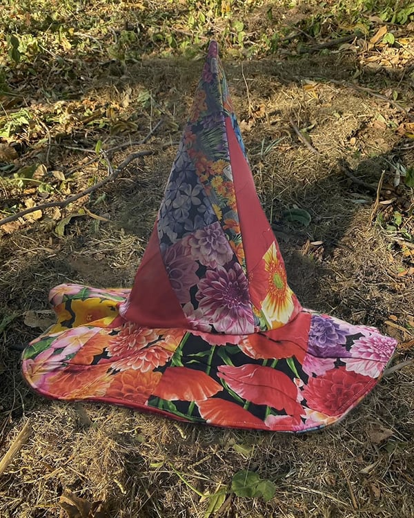 🎩Handmade Patchwork Witch Hat