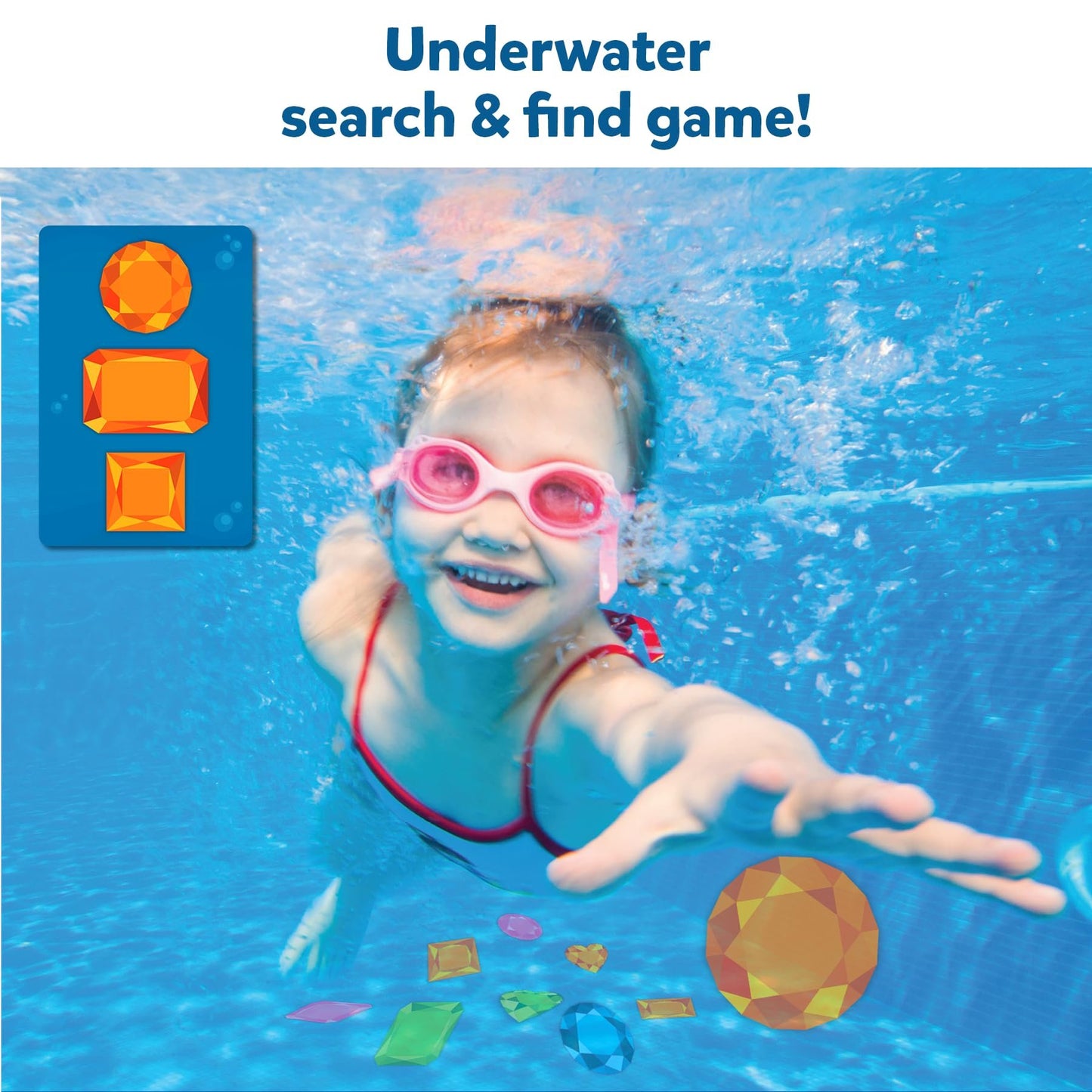 🌊Diving Gem Toys - Underwater Search and Find Game, Perfect for Swimming Pool & Summer Fun for Kids Ages 6 to 99