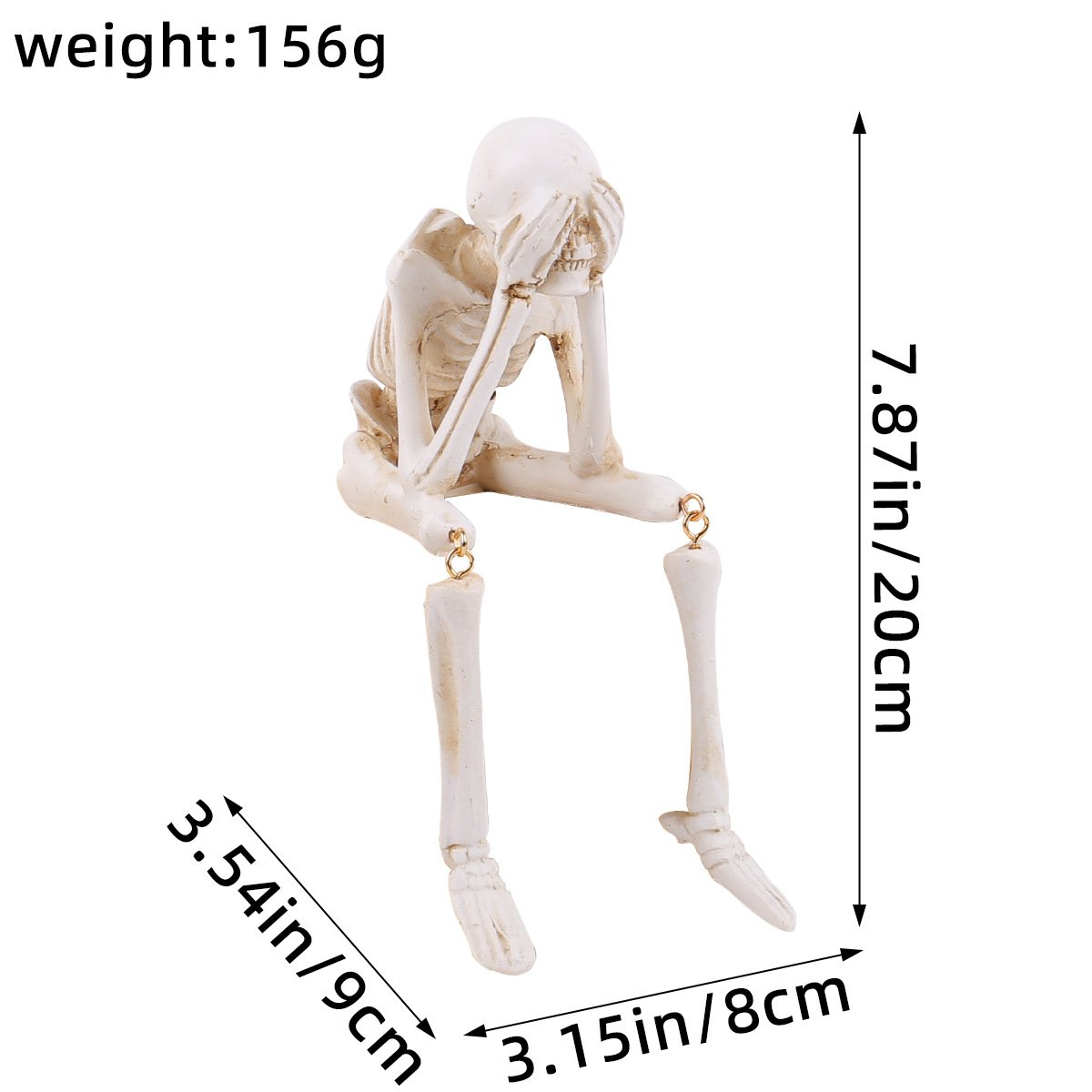 🔥LAST DAY 49% OFF🔥See Speak Hear No Evil Skeleton Figurines