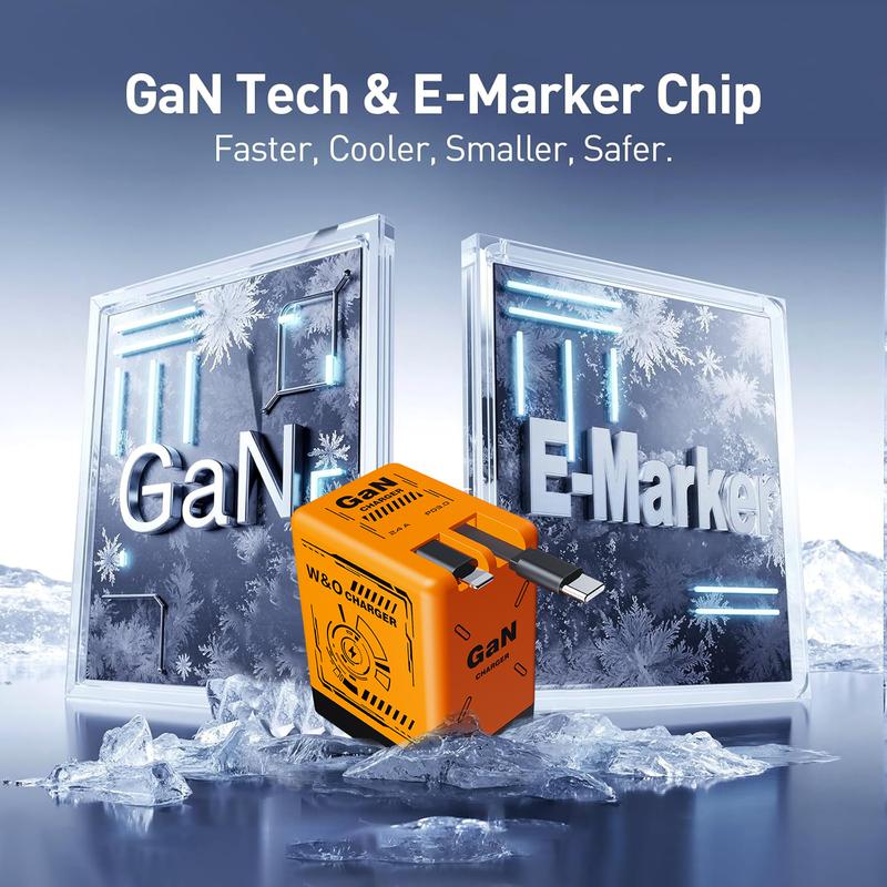 ⏳ 2025 Deal! 120W GaN Super Fast Charger with 3-in-1 Cables!