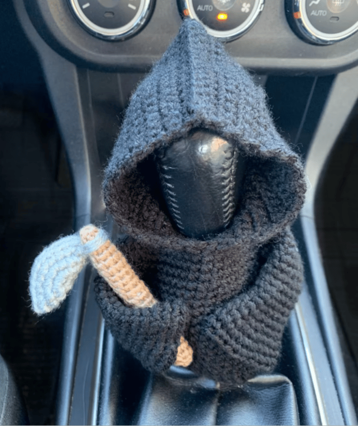 🔥Last Day 49% OFF - Crochet Reaper Gear shift Hoodie