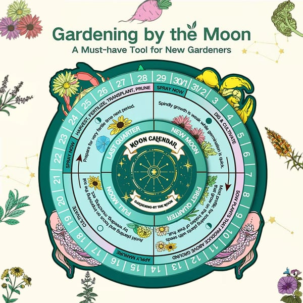 🔥Last Day 49% OFF -💥Zodiac Seed Bank with Moon Calendar Gardening Gift 🌙 Moon-Guided Gardening Instructions Included