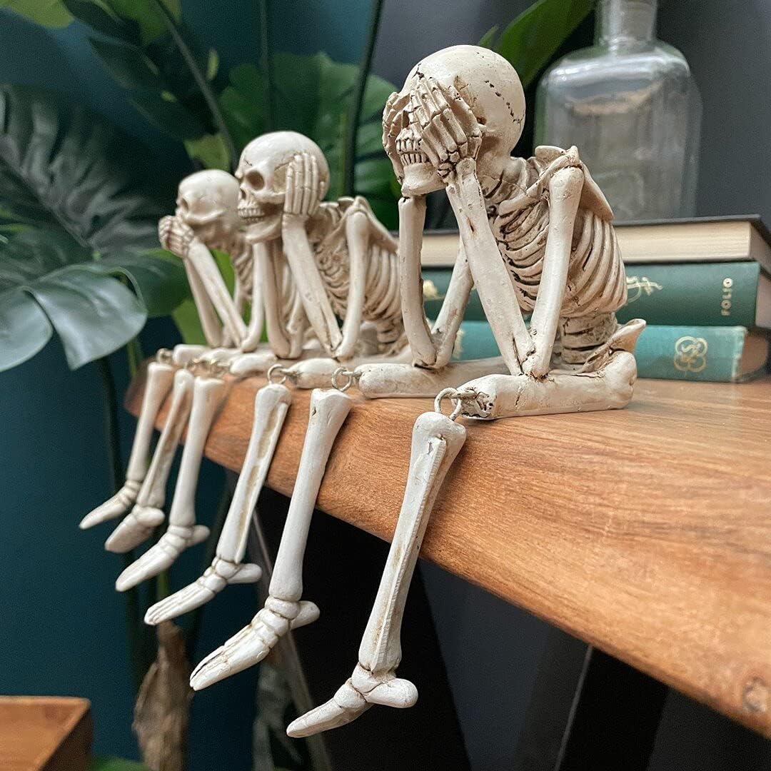 🔥LAST DAY 49% OFF🔥See Speak Hear No Evil Skeleton Figurines