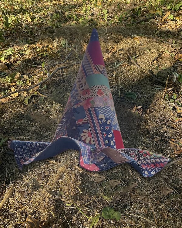 🎩Handmade Patchwork Witch Hat