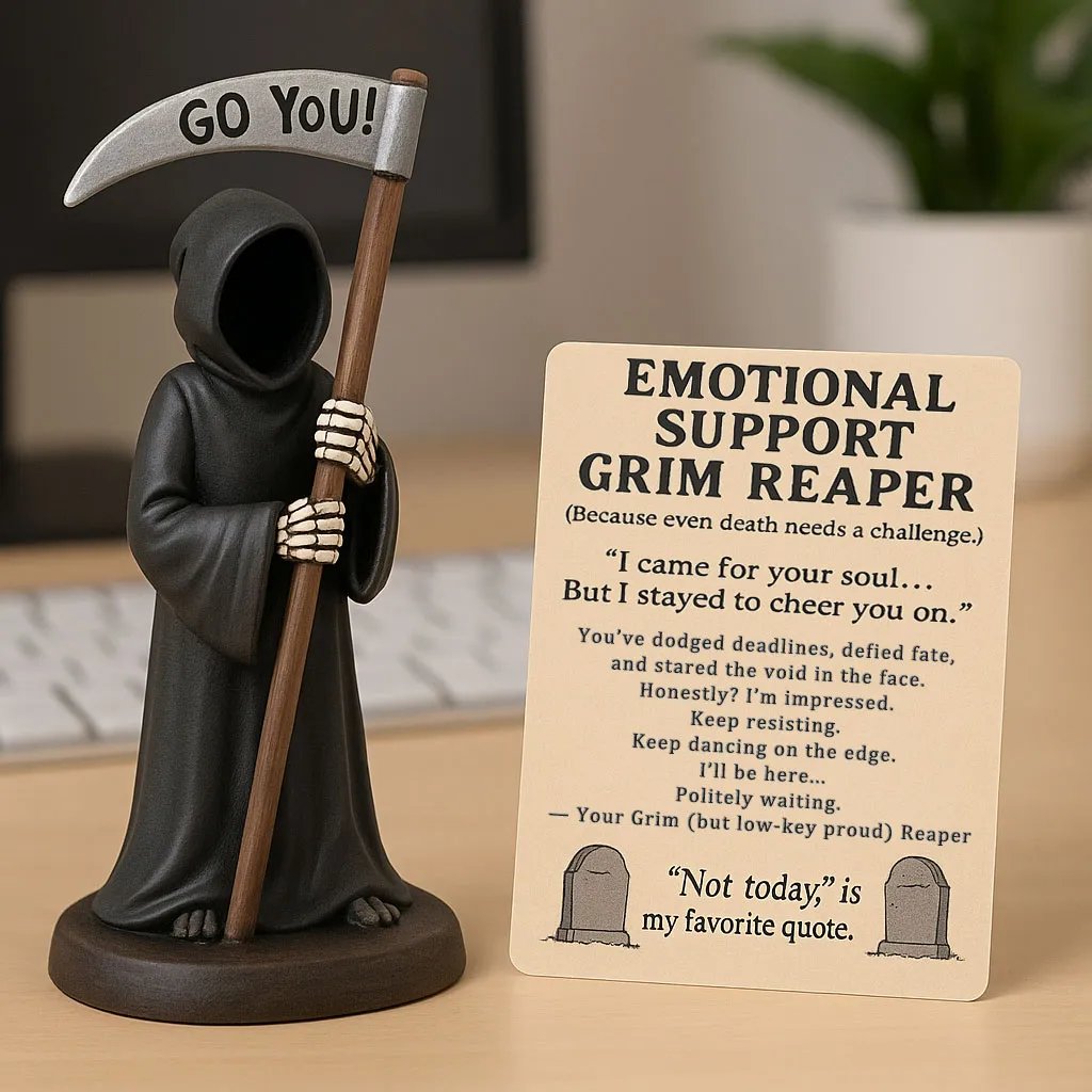 🎉 Special Offer - 49% Discount!💀Emotional Support Grim Reaper