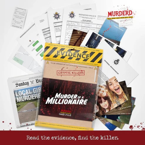 🔥LAST DAY 49% OFF-🕵️♂️Cryptic Killers Unsolved Murder Mystery Game - Cold Case File Investigation