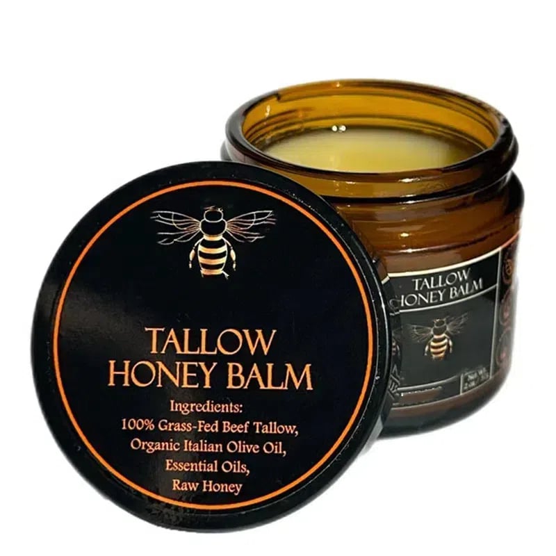🍊Skin Care Hot Sale 49% OFF 🎁- Organic Grass-Fed Beef Tallow Balm with Raw Honey
