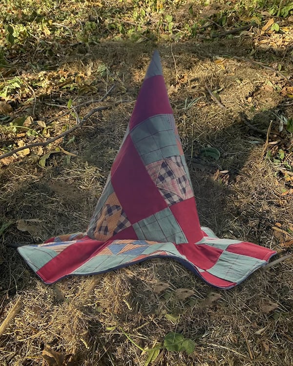 🎩Handmade Patchwork Witch Hat