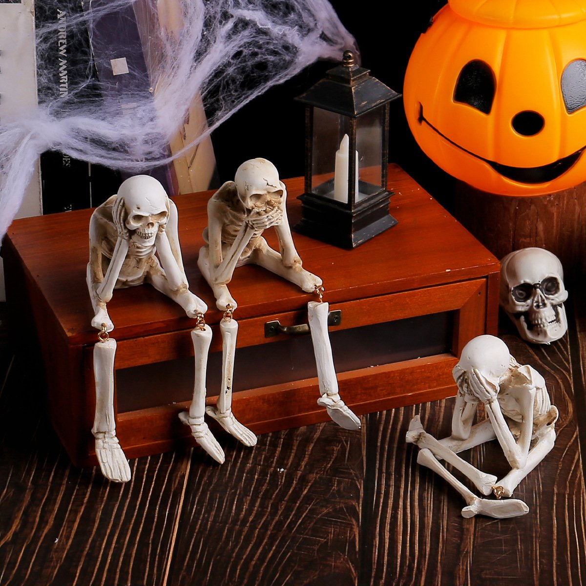 🔥LAST DAY 49% OFF🔥See Speak Hear No Evil Skeleton Figurines