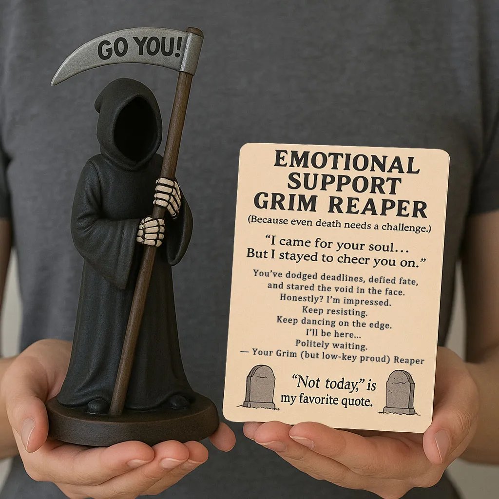 🎉 Special Offer - 49% Discount!💀Emotional Support Grim Reaper