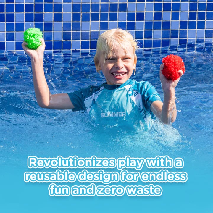 💦 Make Every Splash Count ✨ Reusable Water Sponge Balls – For Endless, Mess-Free Summer Fun! 🌊