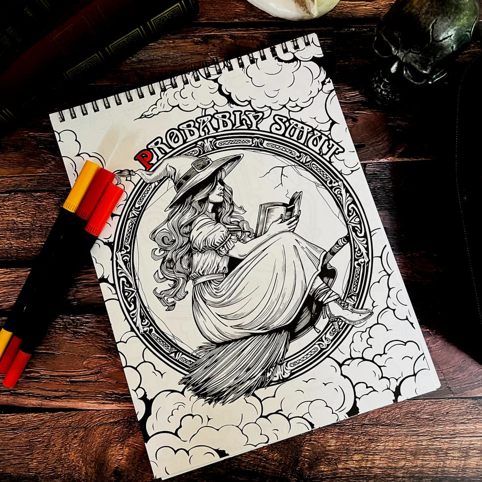 🔥LAST DAY 49% OFF - 👻🌃Waiting for the Night Coloring Book(✨Hardcover)