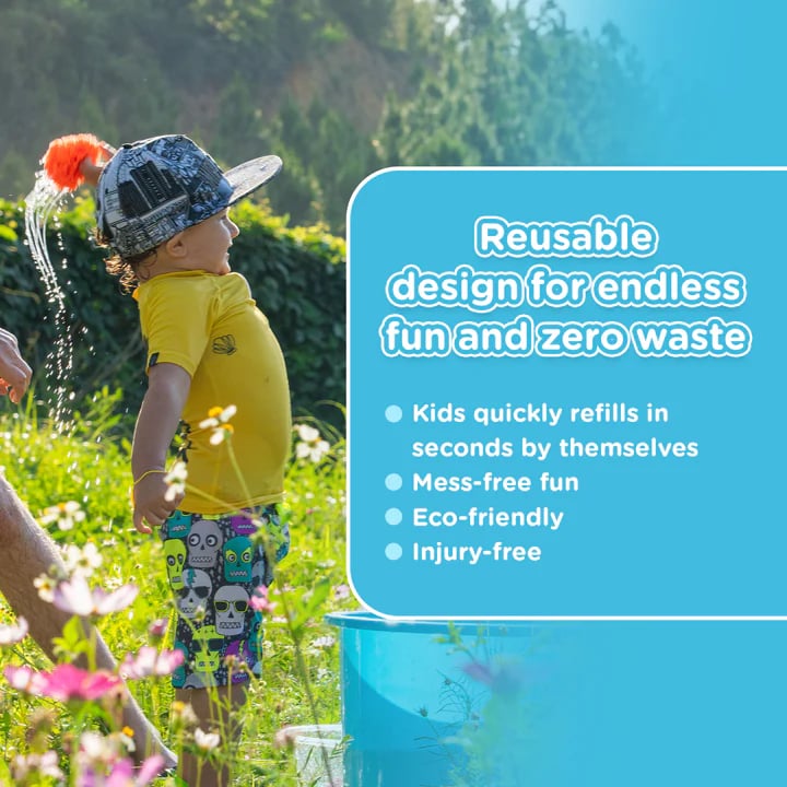 💦 Make Every Splash Count ✨ Reusable Water Sponge Balls – For Endless, Mess-Free Summer Fun! 🌊
