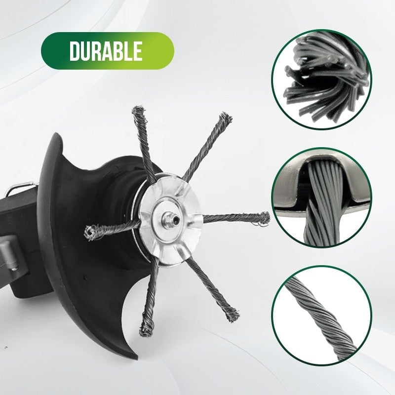 🔥BUY 2 GET 1 FREE👨🌾6 inch Steel Wire Brush Cutter Trimmer Head