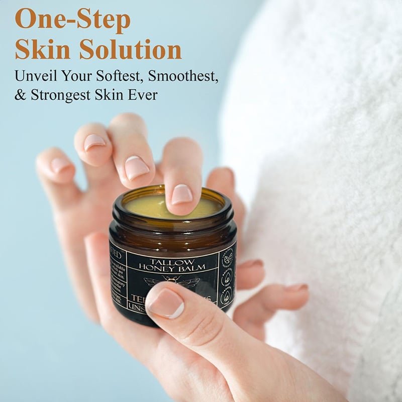 🍊Skin Care Hot Sale 49% OFF 🎁- Organic Grass-Fed Beef Tallow Balm with Raw Honey