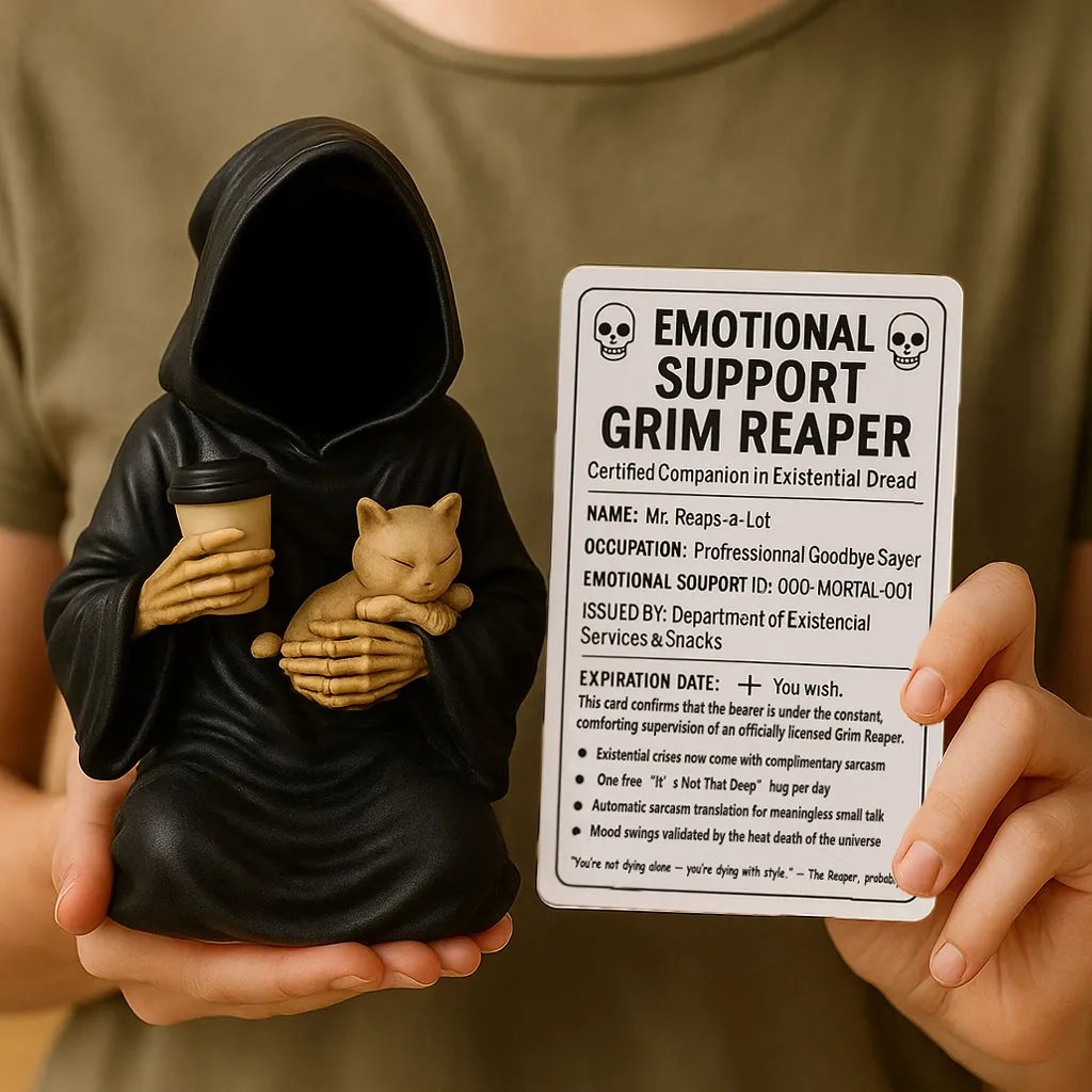 🎉 Special Offer - 49% Discount!💀Emotional Support Grim Reaper