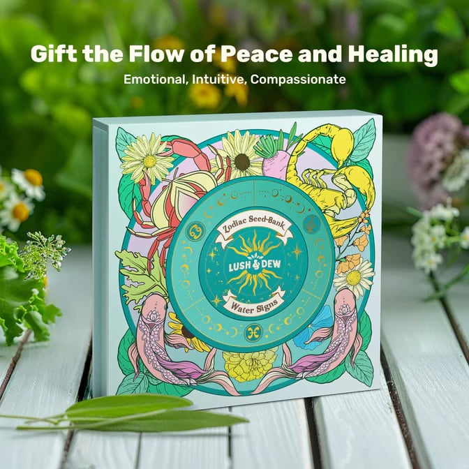 🔥Last Day 49% OFF -💥Zodiac Seed Bank with Moon Calendar Gardening Gift 🌙 Moon-Guided Gardening Instructions Included