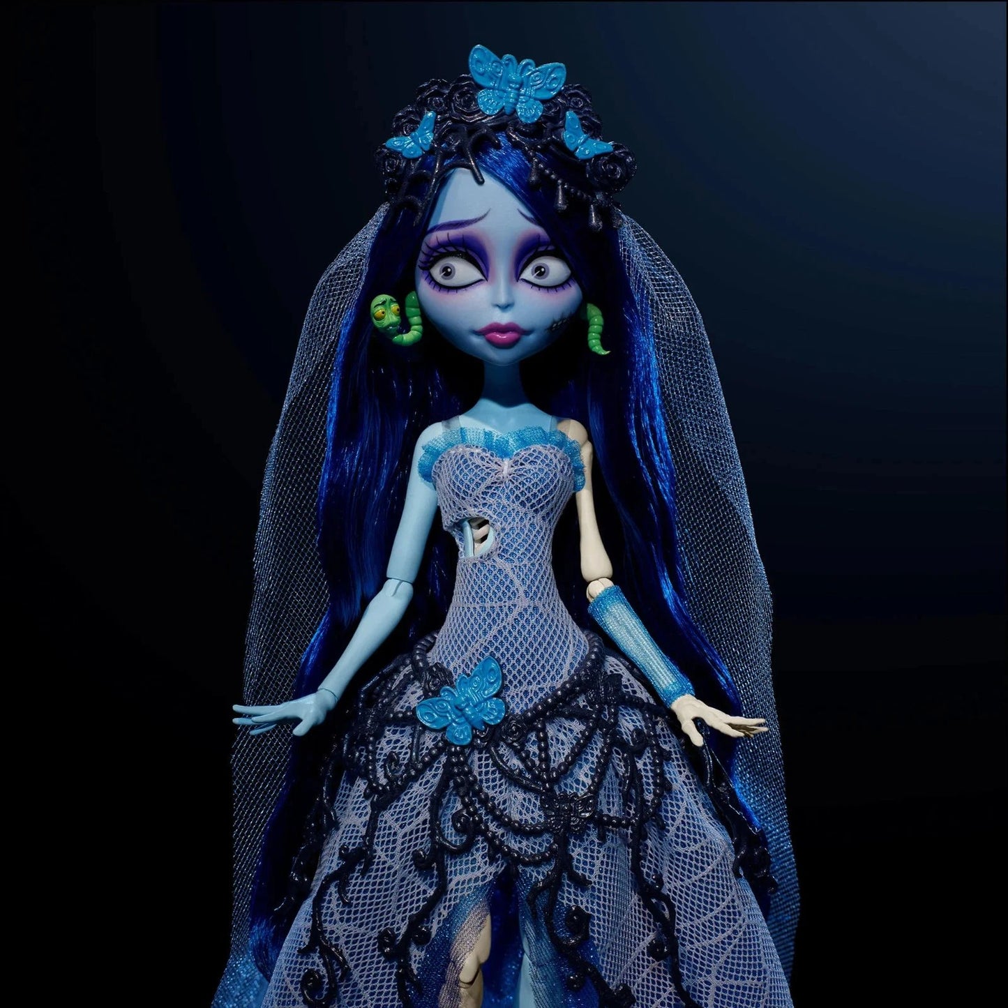 🎃 Halloween Exclusive: Monster High × Tim Burton's Corpse Bride Emily Skullector Fashion Doll💀🕯️