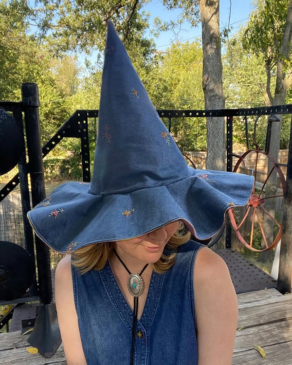 🎩Handmade Patchwork Witch Hat