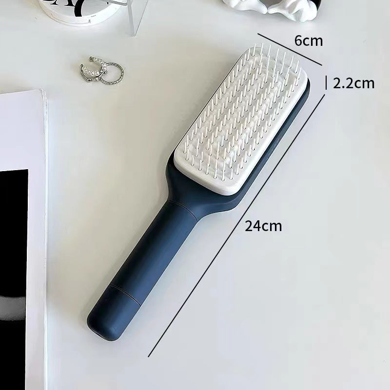 Rotating retractable hair brush ———One-click hair cleaning