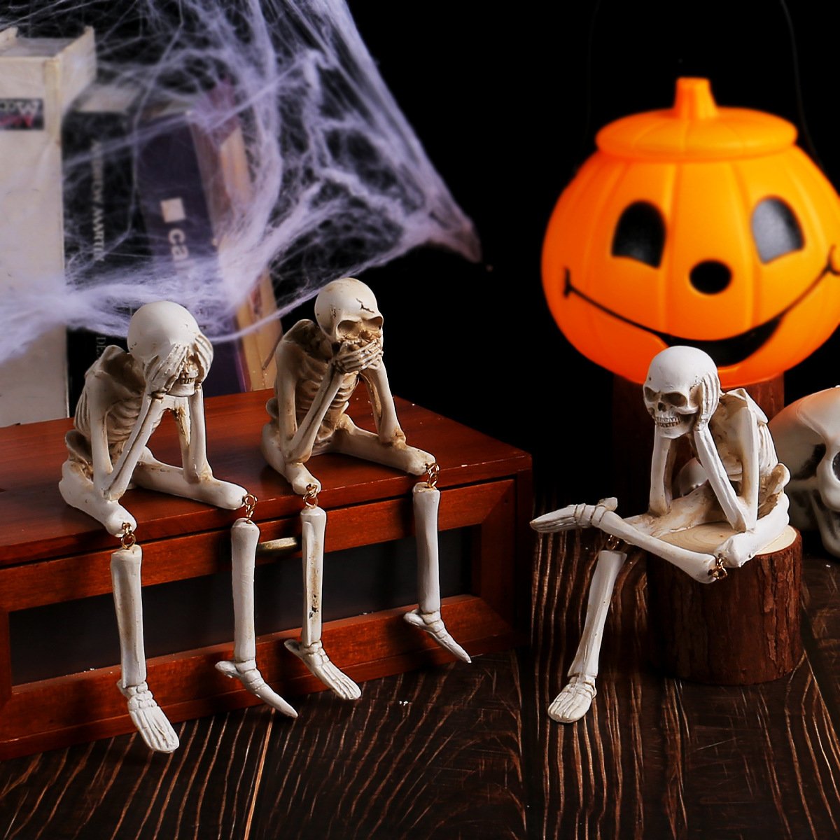 🔥LAST DAY 49% OFF🔥See Speak Hear No Evil Skeleton Figurines