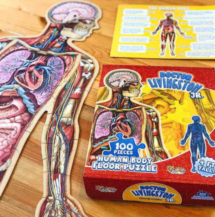 Kid's 100 Piece Human Body Floor Puzzle