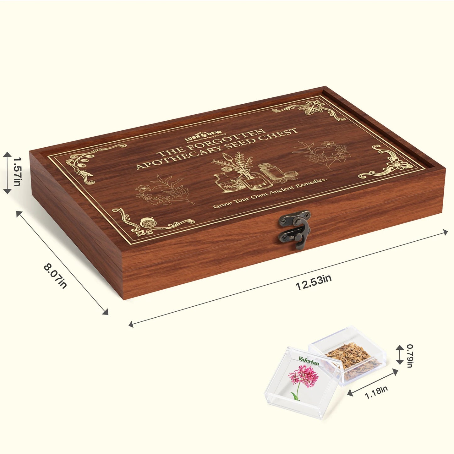 Last Day Flash Sale-60% OFFš„The Forgotten Apothecary Seed Chest - 40 Varieties of Medicinal Herb Seeds
