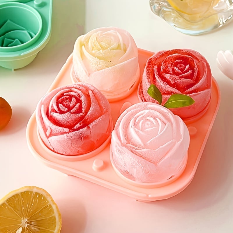 ๐ Rose Shaped Ice Mold ๐น๐ง