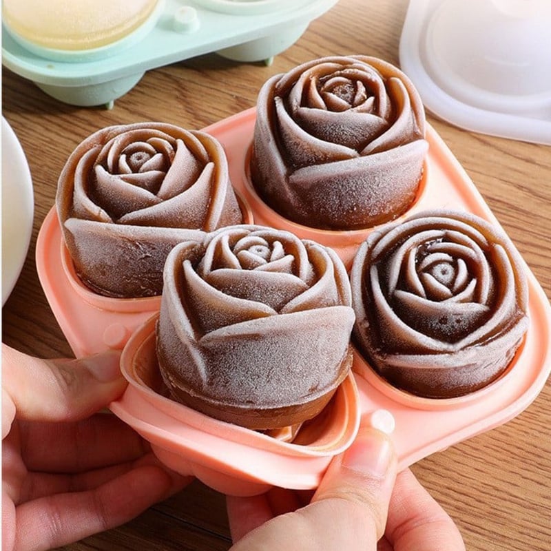 ๐ Rose Shaped Ice Mold ๐น๐ง