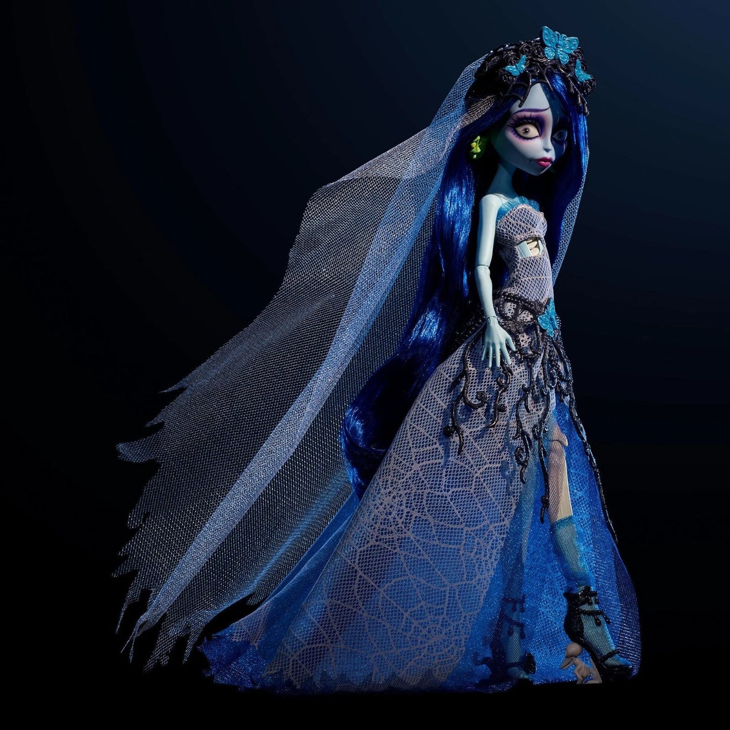 🎃 Halloween Exclusive: Monster High × Tim Burton's Corpse Bride Emily Skullector Fashion Doll💀🕯️
