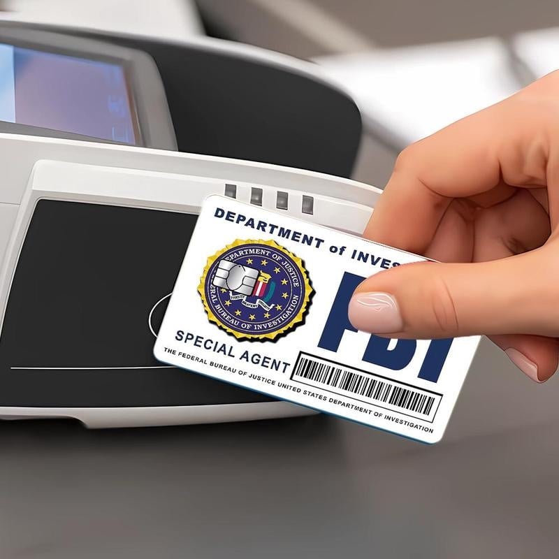 🕵️♂️ Secret Agent Card Skins Kit: FBI/ICE Designs • Cosplay & Gift Stickers