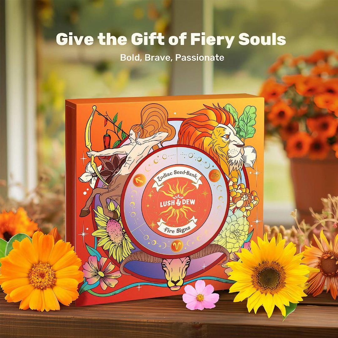 🔥Last Day 49% OFF -💥Zodiac Seed Bank with Moon Calendar Gardening Gift 🌙 Moon-Guided Gardening Instructions Included