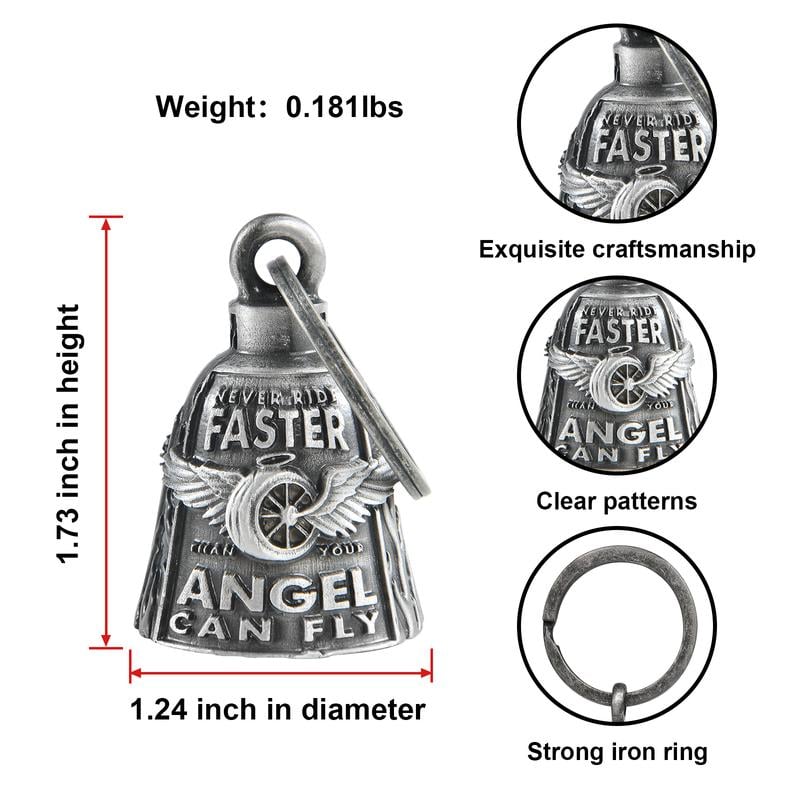 🔥Last Day 50% - 🏍️Guardian Good Luck Motorcycle Spirit Bell for Riders