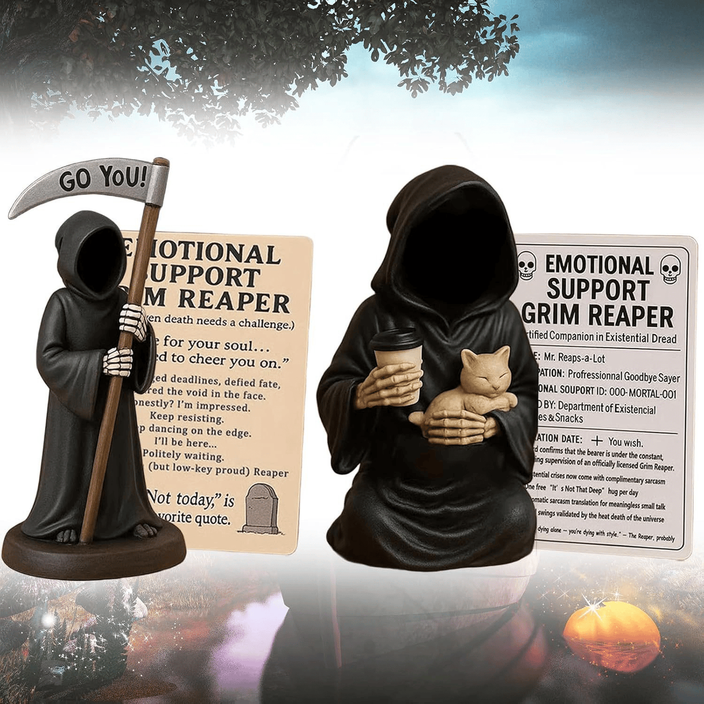 🎉 Special Offer - 49% Discount!💀Emotional Support Grim Reaper