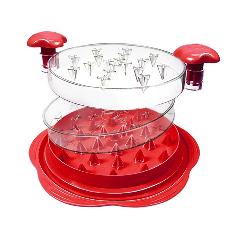 🔥Chicken Breast Shredder Tool, Cooked Meat Shredder With Clear Lid, Auti-slip, Easy To Clean, Chicken Shredder Tool Twist, Chicken Grinder