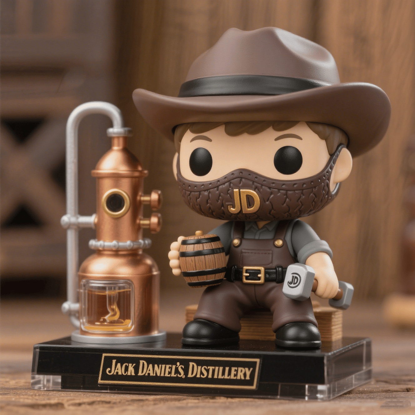 Jack Daniel's cool beer cowboy POP style!