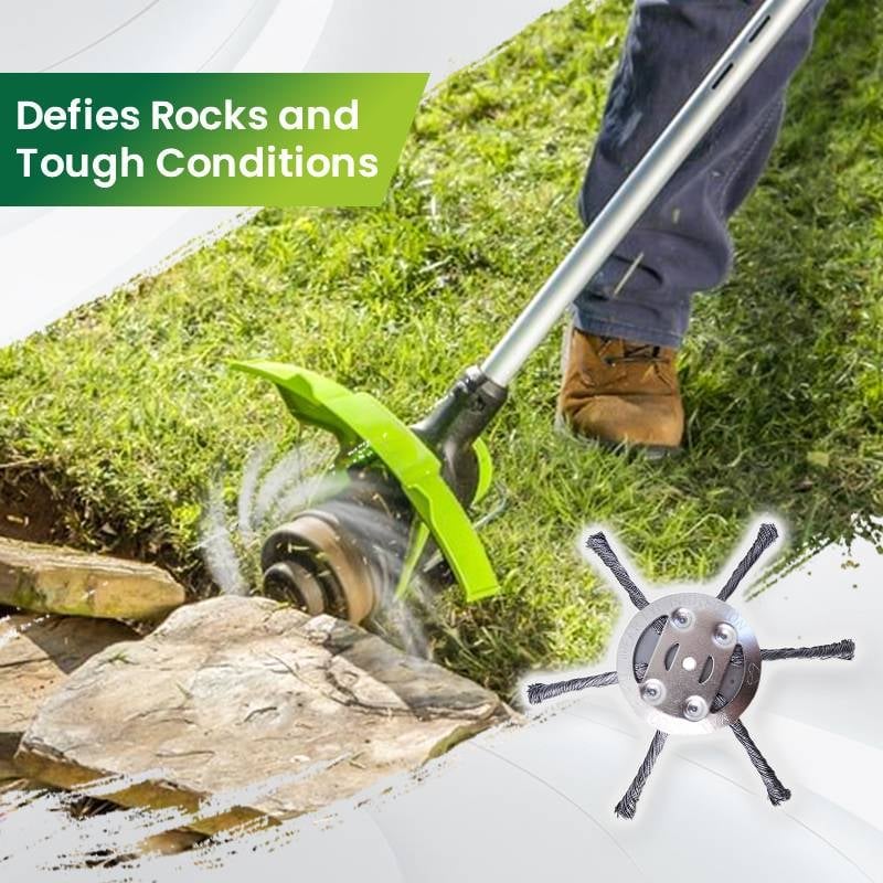🔥BUY 2 GET 1 FREE👨🌾6 inch Steel Wire Brush Cutter Trimmer Head