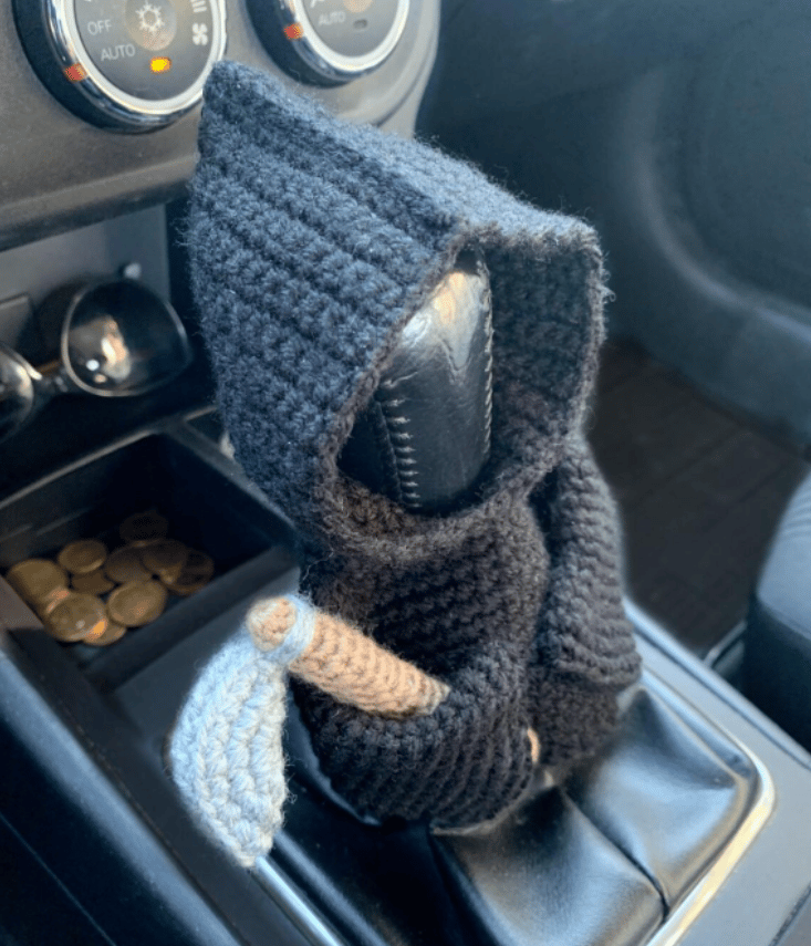 🔥Last Day 49% OFF - Crochet Reaper Gear shift Hoodie