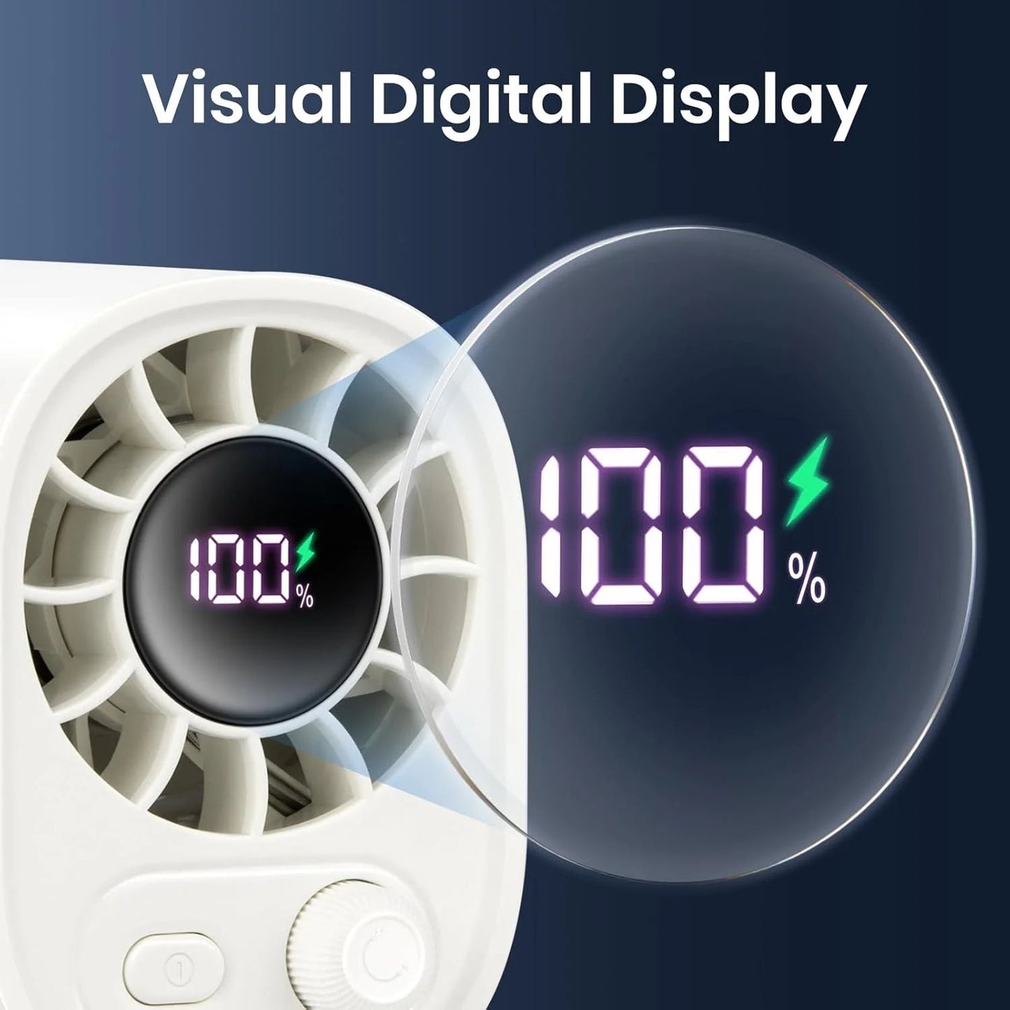 🔥Hot Sale 49% OFF✨ Car Clip On Fan with LED Display