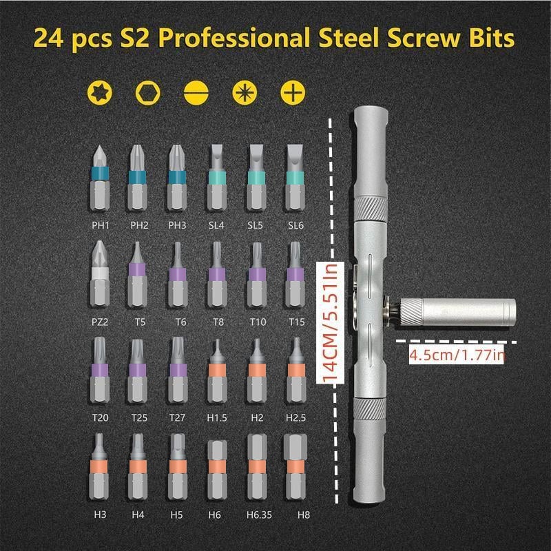 🎁Last Day Promotion 49% OFF✨- 🔥24 in 1 Magnetic Screwdriver Set