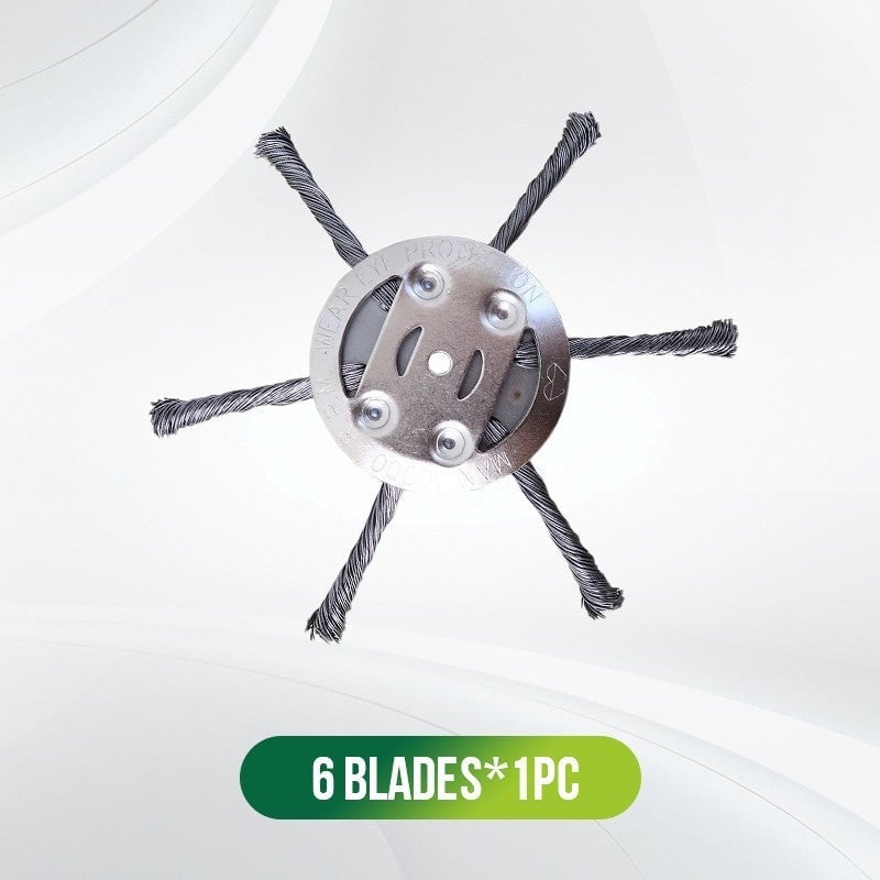 🔥BUY 2 GET 1 FREE👨🌾6 inch Steel Wire Brush Cutter Trimmer Head
