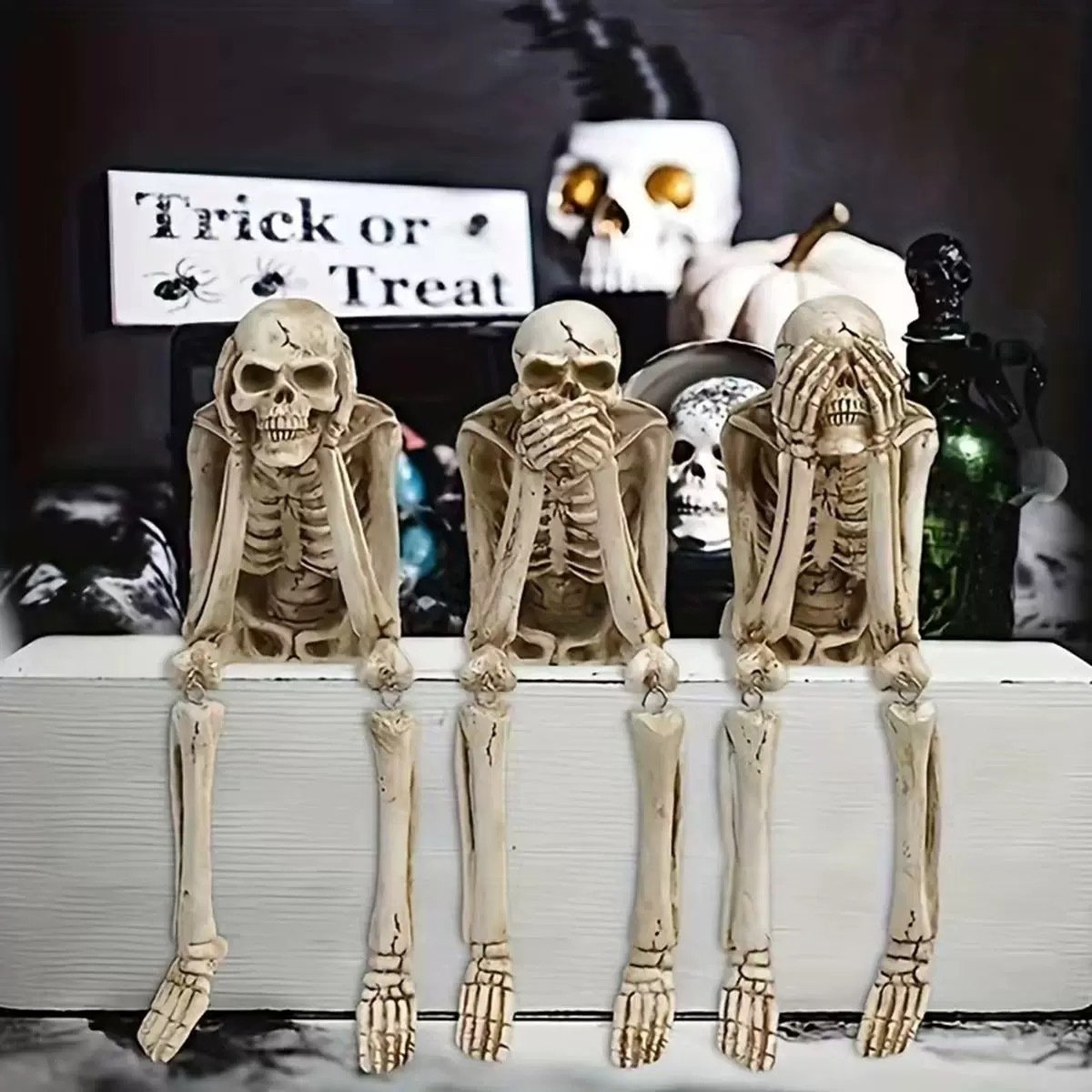 🔥LAST DAY 49% OFF🔥See Speak Hear No Evil Skeleton Figurines