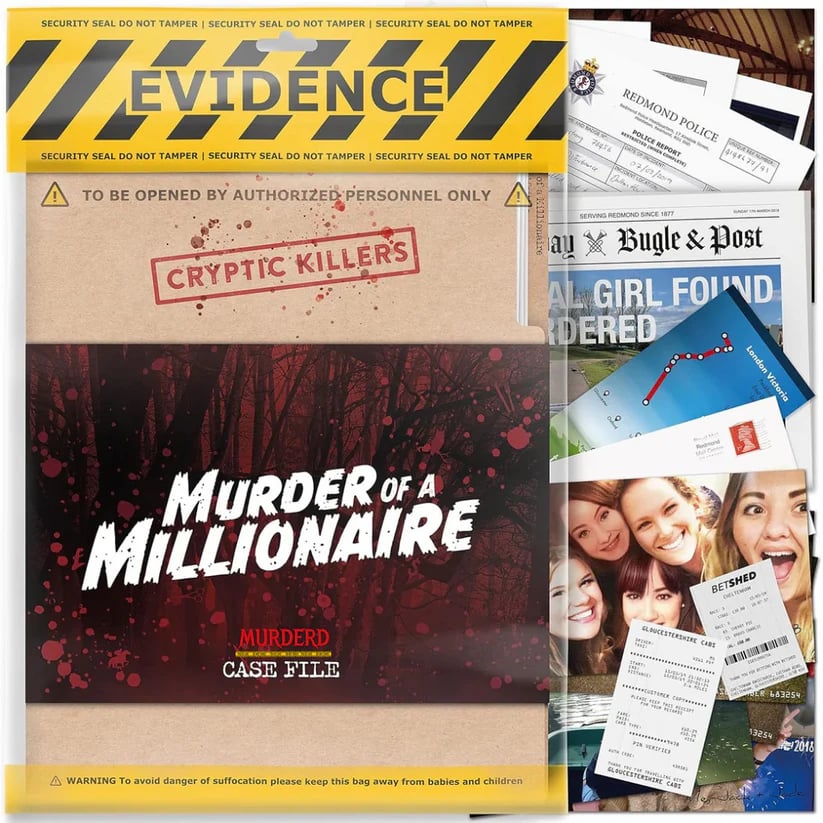 🔥LAST DAY 49% OFF-🕵️♂️Cryptic Killers Unsolved Murder Mystery Game - Cold Case File Investigation