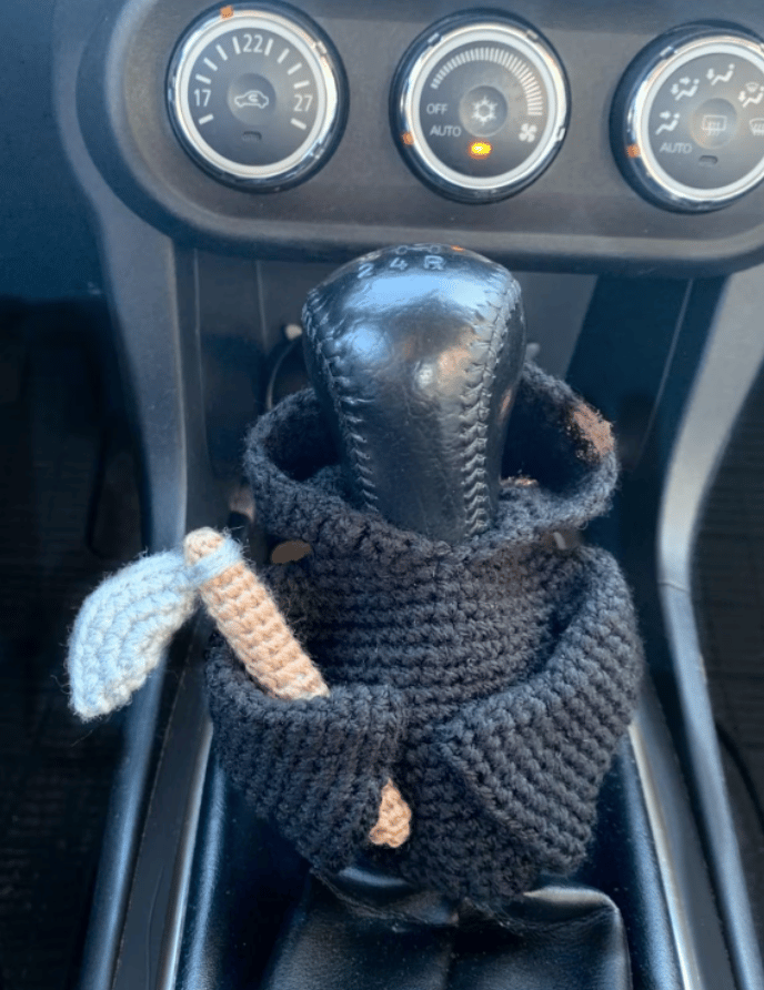 🔥Last Day 49% OFF - Crochet Reaper Gear shift Hoodie