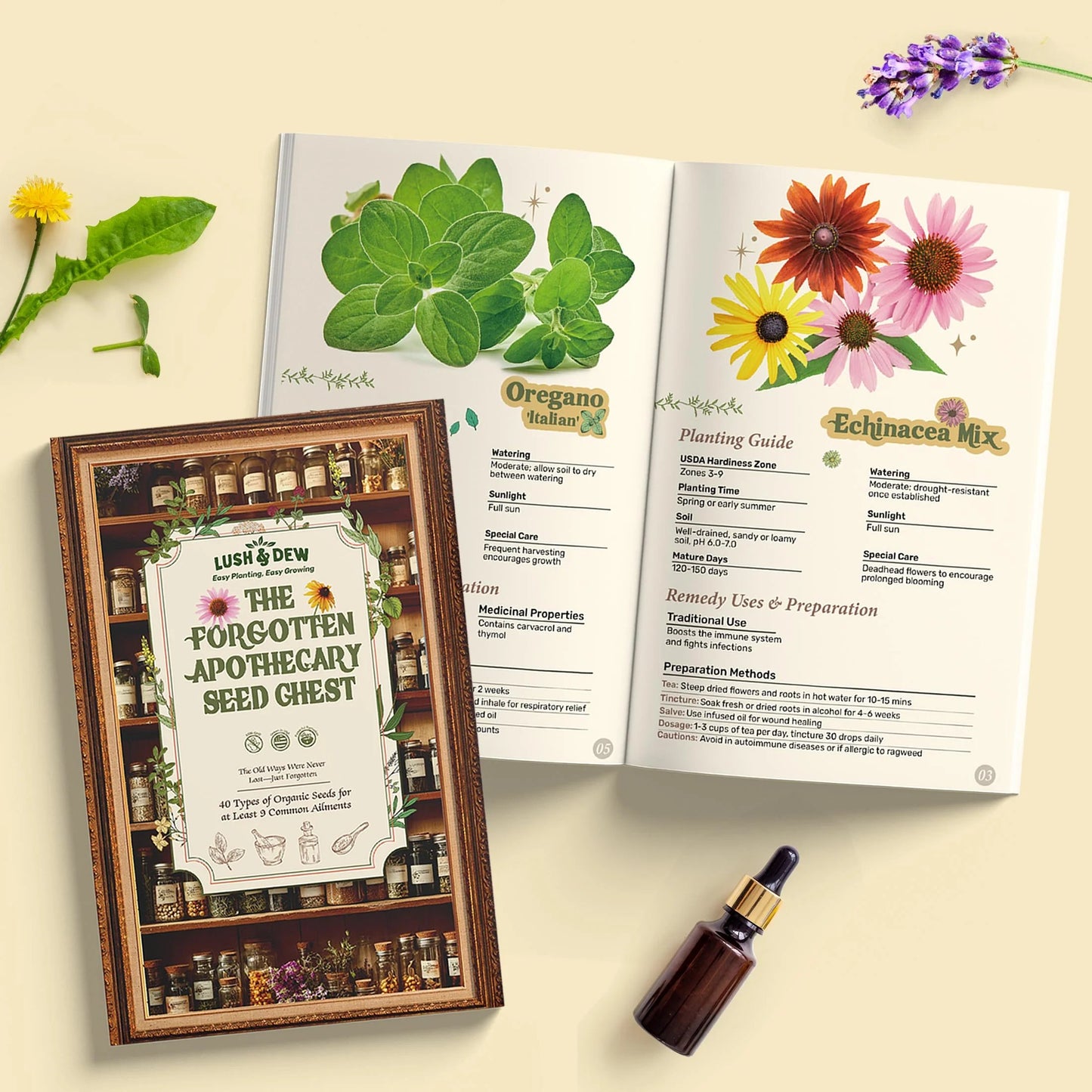 Last Day Flash Sale-60% OFFš„The Forgotten Apothecary Seed Chest - 40 Varieties of Medicinal Herb Seeds