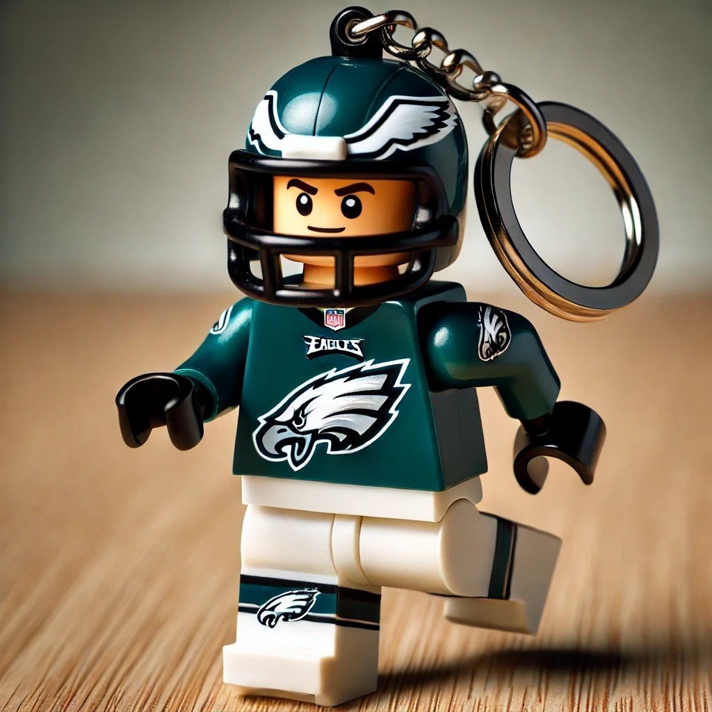Eagles Super Bowl Champions LEGO Keychains
